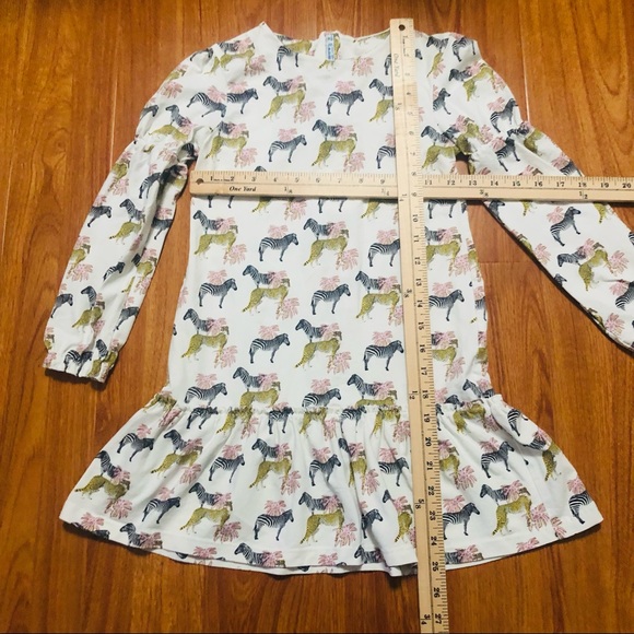 Mayoral Dress Size 10 Zebras and Cheetahs Print - Picture 8 of 10